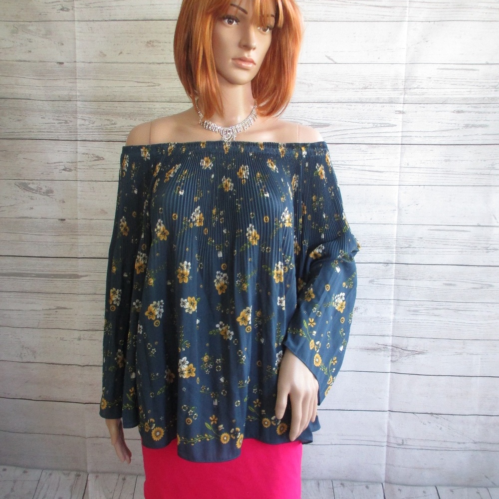 NWT - MAX EDITION pretty blouse that can be worm on/off shoulders - MSRP $98.00